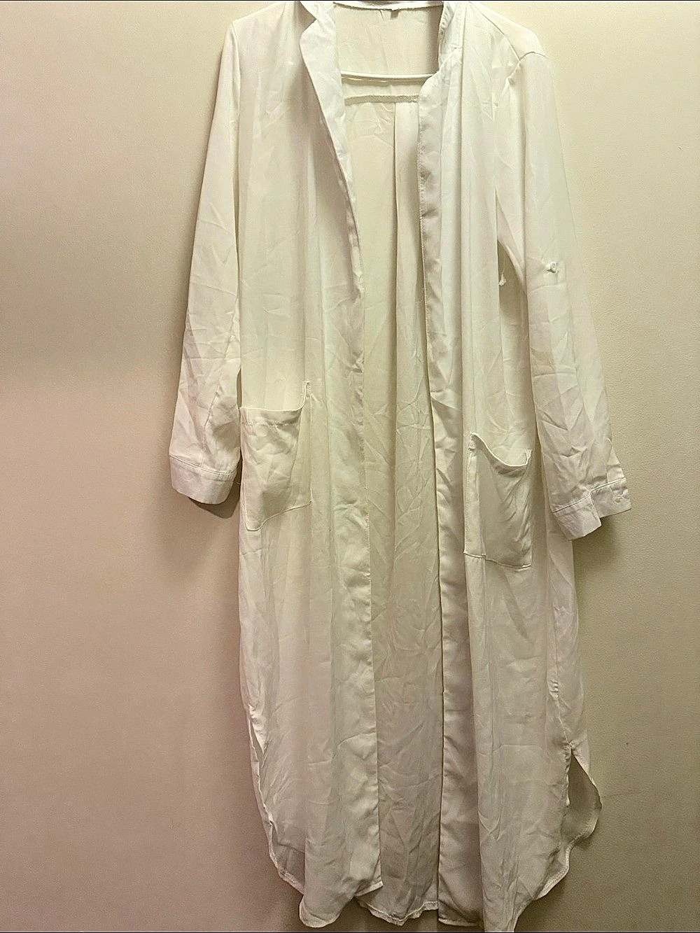 White Lightweight Trench Blouse